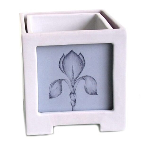 Кашпа Planter Blue Flower L PDG