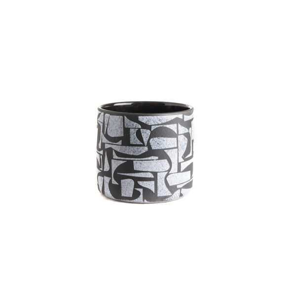 Кашпа Planter Pot Black and White M