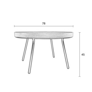 Маса за кафе Oak Tray Zuiver