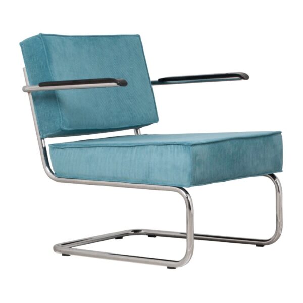 Стол Ridge Rib Lounge Arm Blue Zuiver