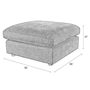 Табуретка Sense Hocker Cream Zuiver