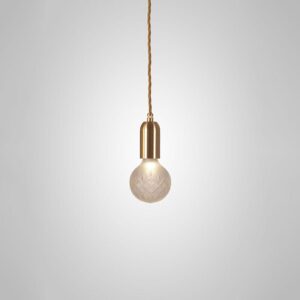 Полилей Crystal Bulb 3 Piece Brushed Brass Frosted