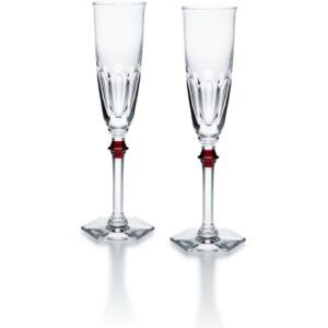 Чаши за шампанско Harcourt Eve Flute Red сет 2 броя Baccarat