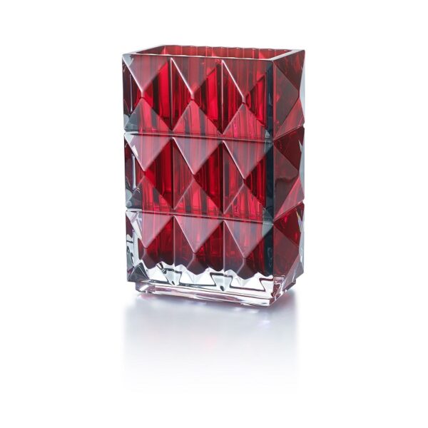 Ваза Louxor Rectangular Red Baccarat