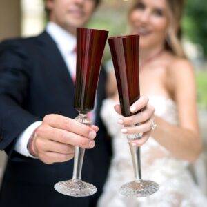 Чаши за шампанско Mille Nuits Flutissimo Red сет 2 броя Baccarat