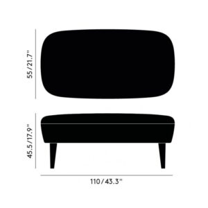 ТАБУРЕТКА WINGBACK LONG OTTOMAN NATURAL LEG TOM DIXON