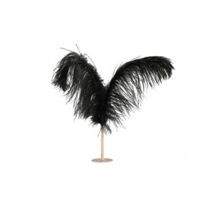 Декорация Bellina Black Metal Statue with Two Big Feathers