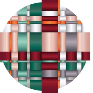 Килим Lint Red Round Polyamide Moooi
