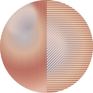 Килим Trichroic Dalston Round Small Polyamide Moooi