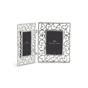 Рамка за снимка Heart Silver Hinged 2x3