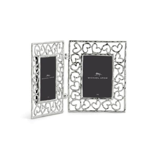 Рамка за снимка Heart Silver Hinged 2x3