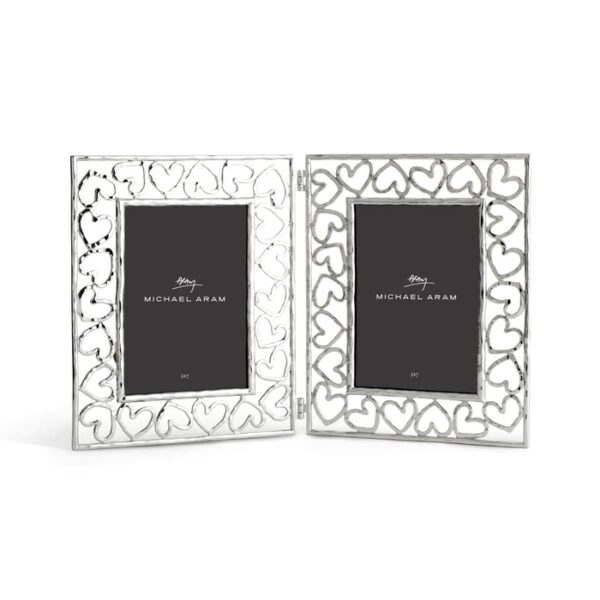 Рамка за снимка Heart Silver Hinged 5x7