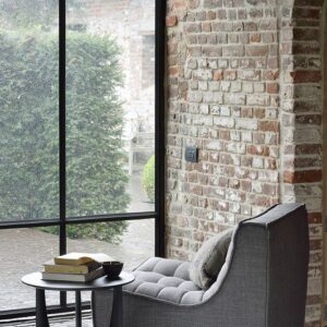 Помощна маса Oak Geometric Black