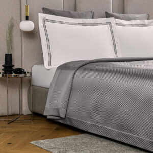 Покривка за легло Luxury Herringbone Slate Grey