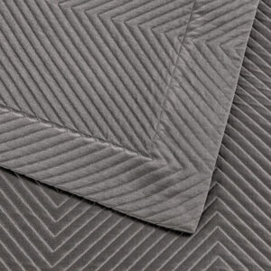 Покривка за легло Luxury Herringbone Slate Grey