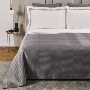 Покривка за легло Luxury Herringbone Slate Grey