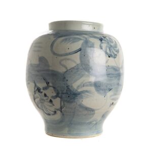 Буркан Condiments Pot Blue & White L