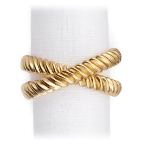 Пръстени за салфетки Deco Twist Napkin Jewels Gold