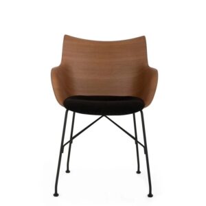 Стол Q/Wood Dark Wood/Black/Black Kartell