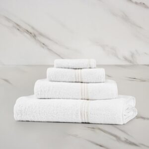 Хавлиена кърпа Triplo Bourdon Bath White/Milk