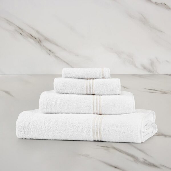 Хавлиена кърпа Triplo Bourdon Bath White/Milk