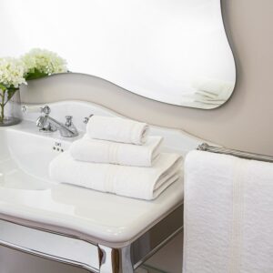 Хавлиена кърпа Triplo Bourdon Guest White/Milk