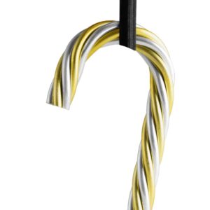 Коледна украса Twist Candy Cane Gold Stripe