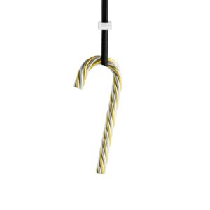 Коледна украса Twist Candy Cane Gold Stripe