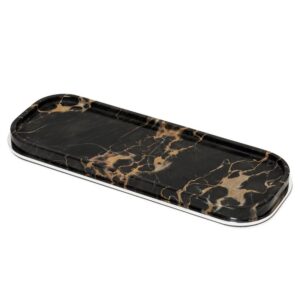 Поднос Positano Long Rectangular Marble Black Portoro