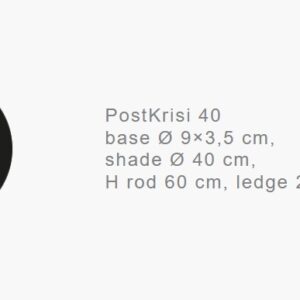 Аплик за стена PostKrisi W 40 White