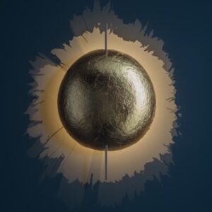 Аплик за стена PostKrisi W 40 Gold