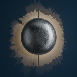 Аплик за стена PostKrisi W 40 Silver
