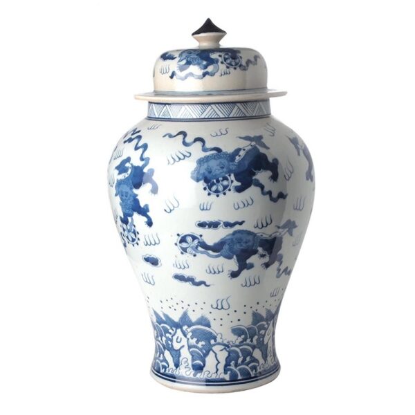 Буркан Flower Jar Fu Dog M