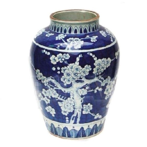Ваза Ming Style Cherry Blue White