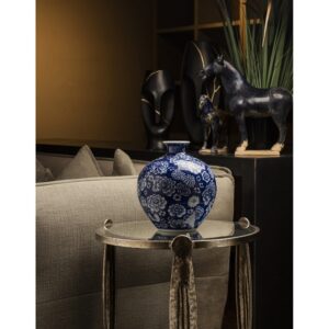 Ваза Ball Peony Blue White
