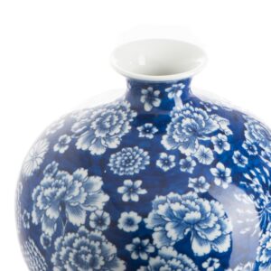 Ваза Ball Peony Blue White