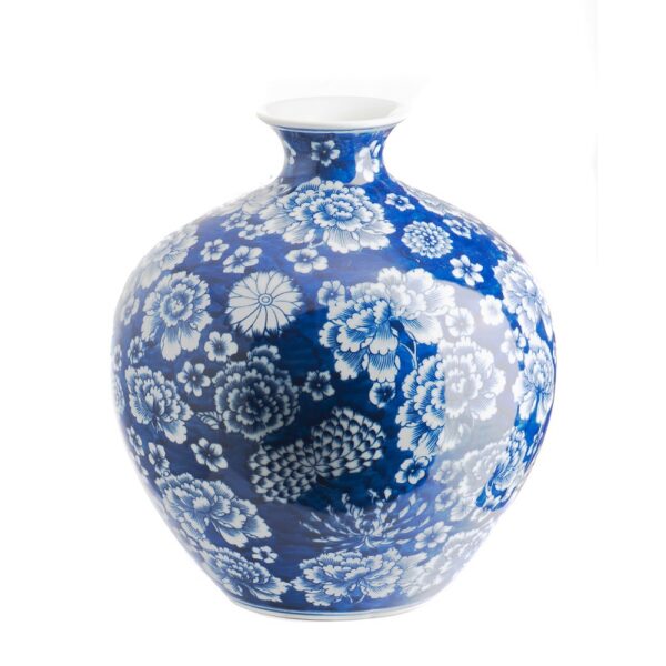 Ваза Ball Peony Blue White