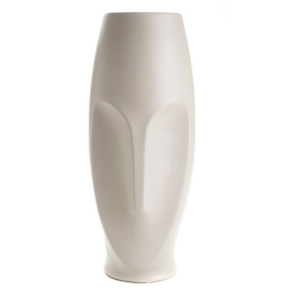 Ваза Moai Ceramic Light Grey L