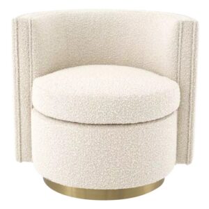 Въртящо кресло Amanda Bouclé Cream Eichholtz