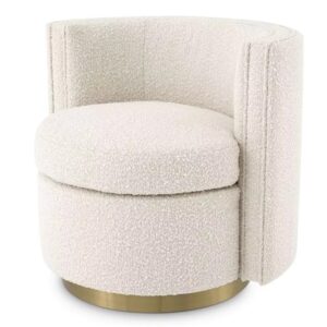 Въртящо кресло Amanda Bouclé Cream Eichholtz