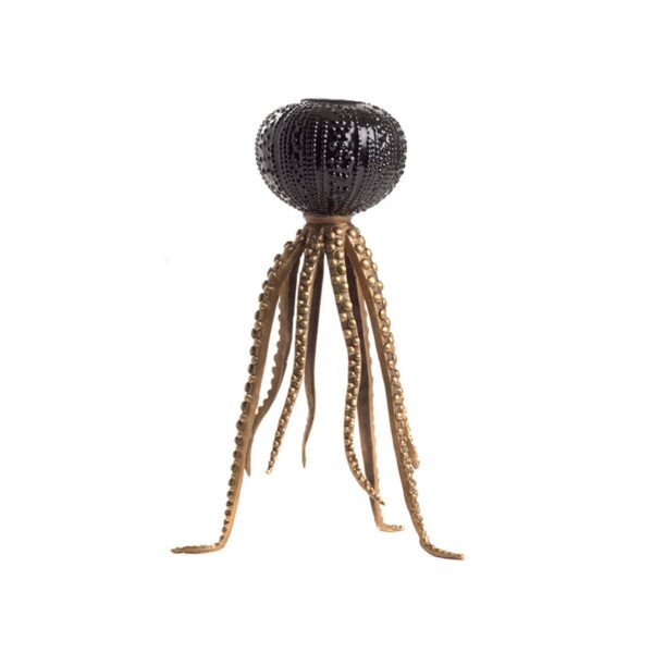 Свещник Octopus Bronze And Black S