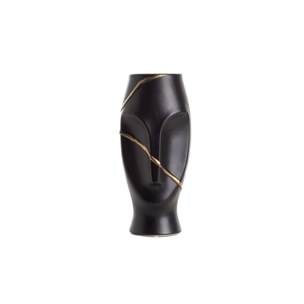 Ваза Maoi Ceramic Kintsugi Black M