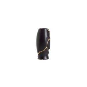 Ваза Maoi Ceramic Kintsugi Black S