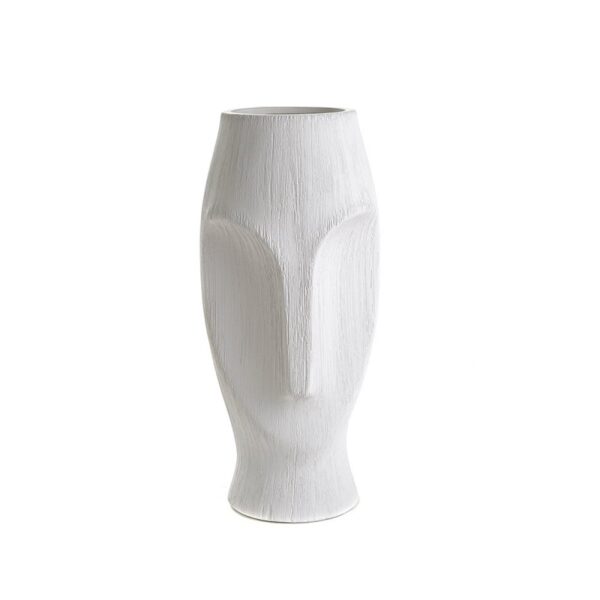 Ваза Moai Ceramic Grey White M