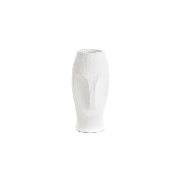 Ваза Moai Ceramic Grey White S