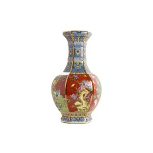 Ваза Octogonal Scenery Red Imperial Background