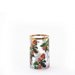 Ваза Glass Roses Cylindrical Small Seletti