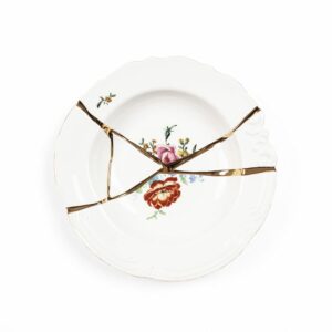 Чиния за супа Kintsugi Flowers Seletti
